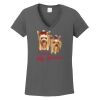 Ladies Heavy Cotton ™ 100% Cotton V Neck T Shirt Thumbnail