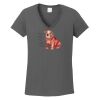 Ladies Heavy Cotton ™ 100% Cotton V Neck T Shirt Thumbnail