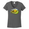 Ladies Heavy Cotton ™ 100% Cotton V Neck T Shirt Thumbnail