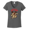 Ladies Heavy Cotton ™ 100% Cotton V Neck T Shirt Thumbnail