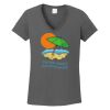 Ladies Heavy Cotton ™ 100% Cotton V Neck T Shirt Thumbnail