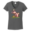 Ladies Heavy Cotton ™ 100% Cotton V Neck T Shirt Thumbnail