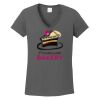 Ladies Heavy Cotton ™ 100% Cotton V Neck T Shirt Thumbnail