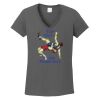 Ladies Heavy Cotton ™ 100% Cotton V Neck T Shirt Thumbnail