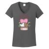 Ladies Heavy Cotton ™ 100% Cotton V Neck T Shirt Thumbnail