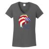 Ladies Heavy Cotton ™ 100% Cotton V Neck T Shirt Thumbnail