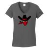 Ladies Heavy Cotton ™ 100% Cotton V Neck T Shirt Thumbnail