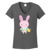 Ladies Heavy Cotton ™ 100% Cotton V Neck T Shirt Thumbnail