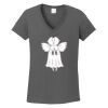 Ladies Heavy Cotton ™ 100% Cotton V Neck T Shirt Thumbnail