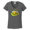 Ladies Heavy Cotton ™ 100% Cotton V Neck T Shirt Thumbnail