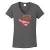 Ladies Heavy Cotton ™ 100% Cotton V Neck T Shirt Thumbnail