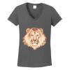 Ladies Heavy Cotton ™ 100% Cotton V Neck T Shirt Thumbnail