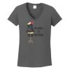 Ladies Heavy Cotton ™ 100% Cotton V Neck T Shirt Thumbnail