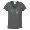 Ladies Heavy Cotton ™ 100% Cotton V Neck T Shirt Thumbnail