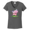 Ladies Heavy Cotton ™ 100% Cotton V Neck T Shirt Thumbnail