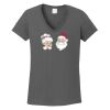 Ladies Heavy Cotton ™ 100% Cotton V Neck T Shirt Thumbnail