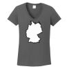 Ladies Heavy Cotton ™ 100% Cotton V Neck T Shirt Thumbnail