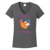 Ladies Heavy Cotton ™ 100% Cotton V Neck T Shirt Thumbnail