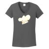 Ladies Heavy Cotton ™ 100% Cotton V Neck T Shirt Thumbnail