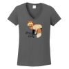 Ladies Heavy Cotton ™ 100% Cotton V Neck T Shirt Thumbnail