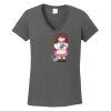 Ladies Heavy Cotton ™ 100% Cotton V Neck T Shirt Thumbnail