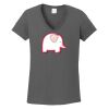 Ladies Heavy Cotton ™ 100% Cotton V Neck T Shirt Thumbnail