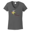 Ladies Heavy Cotton ™ 100% Cotton V Neck T Shirt Thumbnail