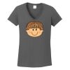 Ladies Heavy Cotton ™ 100% Cotton V Neck T Shirt Thumbnail