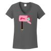 Ladies Heavy Cotton ™ 100% Cotton V Neck T Shirt Thumbnail