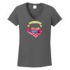 Ladies Heavy Cotton ™ 100% Cotton V Neck T Shirt Thumbnail