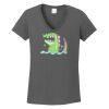 Ladies Heavy Cotton ™ 100% Cotton V Neck T Shirt Thumbnail