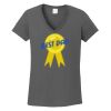 Ladies Heavy Cotton ™ 100% Cotton V Neck T Shirt Thumbnail