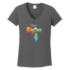 Ladies Heavy Cotton ™ 100% Cotton V Neck T Shirt Thumbnail