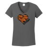 Ladies Heavy Cotton ™ 100% Cotton V Neck T Shirt Thumbnail