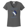 Ladies Heavy Cotton ™ 100% Cotton V Neck T Shirt Thumbnail