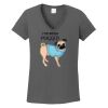 Ladies Heavy Cotton ™ 100% Cotton V Neck T Shirt Thumbnail