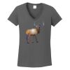 Ladies Heavy Cotton ™ 100% Cotton V Neck T Shirt Thumbnail