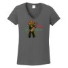 Ladies Heavy Cotton ™ 100% Cotton V Neck T Shirt Thumbnail