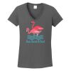 Ladies Heavy Cotton ™ 100% Cotton V Neck T Shirt Thumbnail