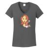 Ladies Heavy Cotton ™ 100% Cotton V Neck T Shirt Thumbnail