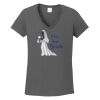 Ladies Heavy Cotton ™ 100% Cotton V Neck T Shirt Thumbnail