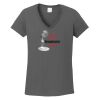 Ladies Heavy Cotton ™ 100% Cotton V Neck T Shirt Thumbnail