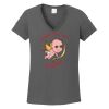 Ladies Heavy Cotton ™ 100% Cotton V Neck T Shirt Thumbnail