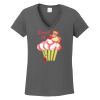 Ladies Heavy Cotton ™ 100% Cotton V Neck T Shirt Thumbnail