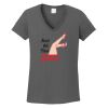 Ladies Heavy Cotton ™ 100% Cotton V Neck T Shirt Thumbnail