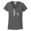 Ladies Heavy Cotton ™ 100% Cotton V Neck T Shirt Thumbnail