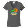 Ladies Heavy Cotton ™ 100% Cotton V Neck T Shirt Thumbnail