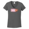 Ladies Heavy Cotton ™ 100% Cotton V Neck T Shirt Thumbnail