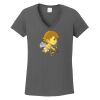 Ladies Heavy Cotton ™ 100% Cotton V Neck T Shirt Thumbnail
