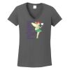 Ladies Heavy Cotton ™ 100% Cotton V Neck T Shirt Thumbnail
